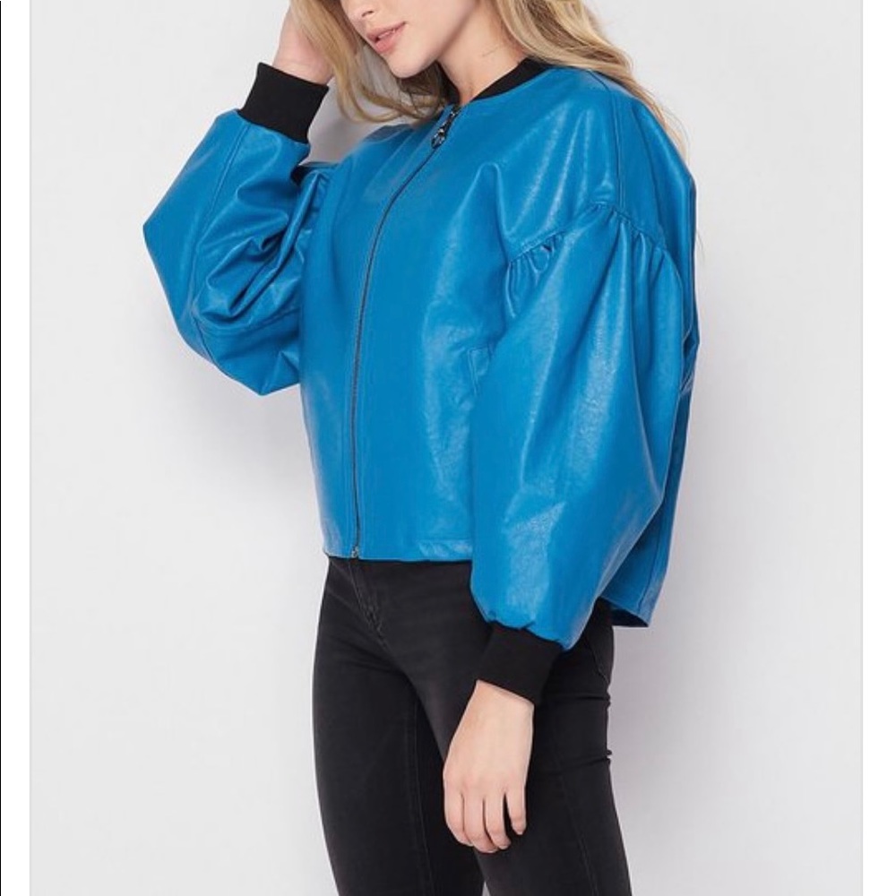 Faux leather jacket